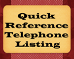 Quick Reference Telephone Listing